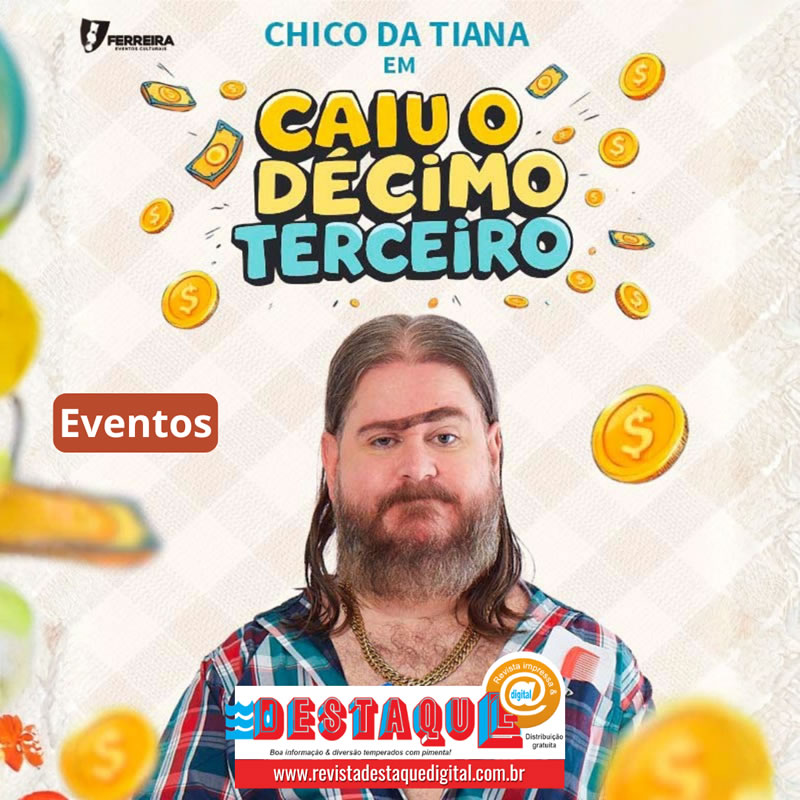 CLEBER ROSA apresenta: “CAIU O DÉCIMO TERCEIRO” em Socorro/SP