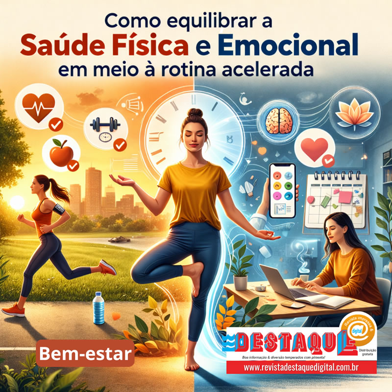 Como equilibrar a Saúde Física e Emocional em meio à rotina acelerada