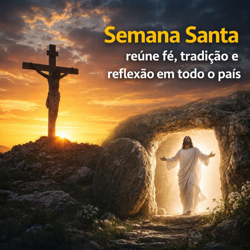 Semana Santa reúne fé, tradição e reflexão em todo o país