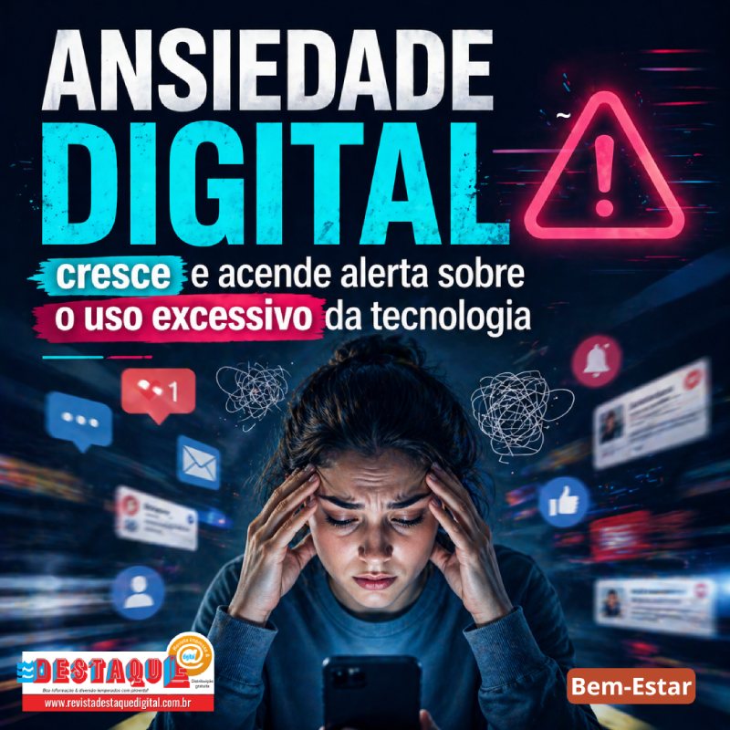ANSIEDADE DIGITAL cresce e acende alerta sobre o uso excessivo da tecnologia