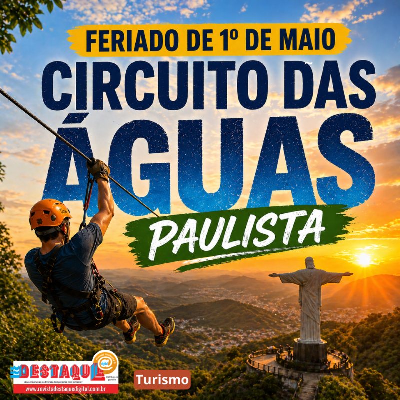 FERIADO DE 1º DE MAIO no Circuito das Águas Paulista: o que fazer, dicas de viagem e melhores destinos