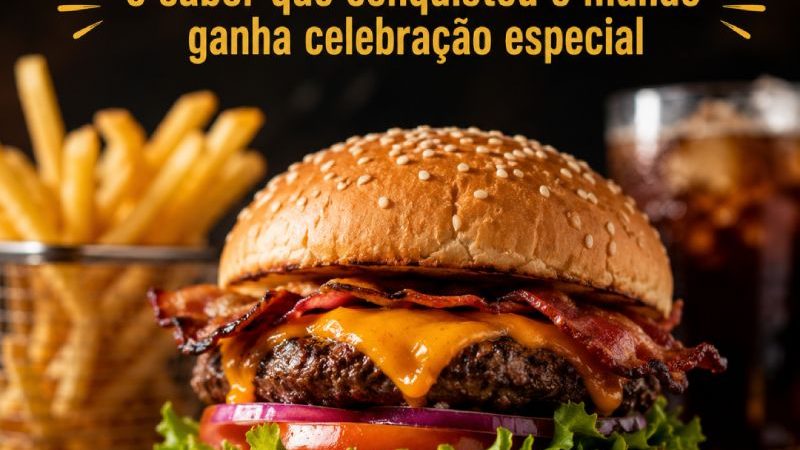 DIA DO HAMBÚRGUER: O sabor que conquistou o mundo ganha celebração especial