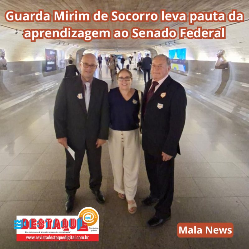 Guarda Mirim de Socorro leva pauta da aprendizagem ao Senado Federal
