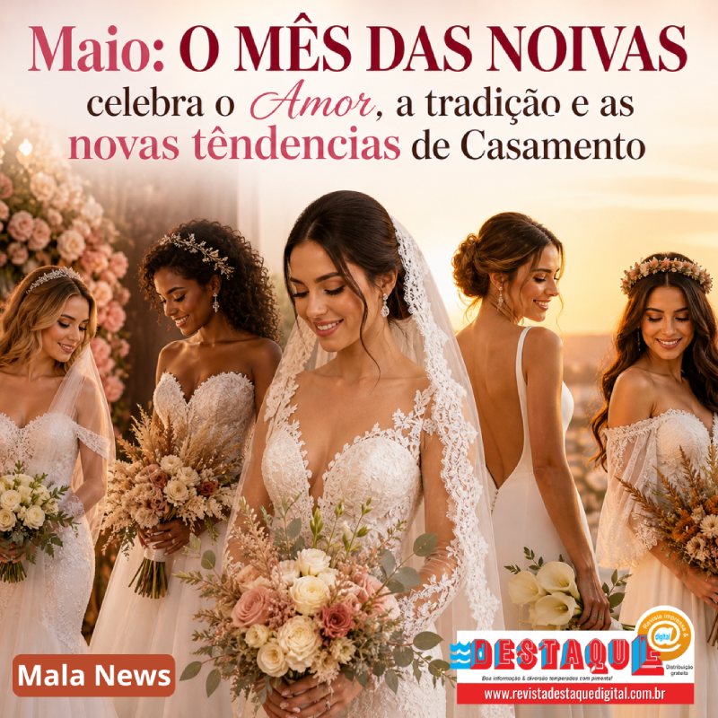 Maio: O MÊS DAS NOIVAS celebra o Amor, a tradição e as novas têndencias de Casamento