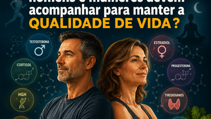 APÓS OS 40 ANOS: Quais HORMÔNIOS homens e mulheres devem acompanhar para manter a QUALIDADE DE VIDA ??