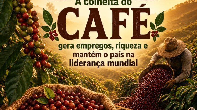 A Safra que move o Brasil: A colheita do CAFÉ gera empregos, riqueza e mantém o país na liderança mundial