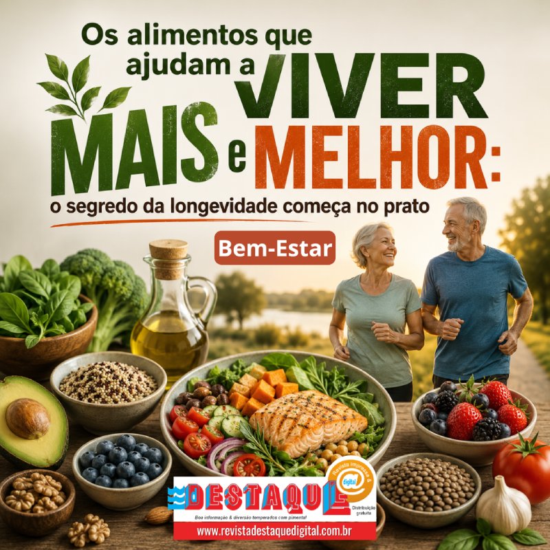 Os alimentos que ajudam a viver mais e melhor: o segredo da longevidade começa no prato