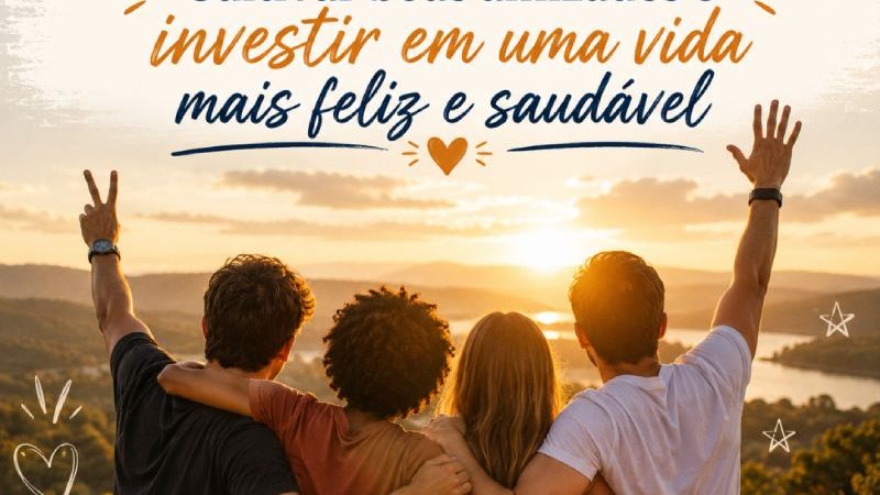 DIA DO AMIGO: Cultivar boas amizades é investir em uma vida mais feliz e saudável