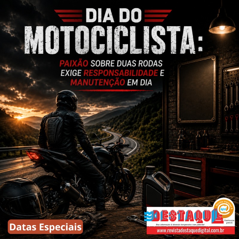 DIA DO MOTOCICLISTA: Paixão sobre duas rodas exige responsabilidade e manutenção em dia