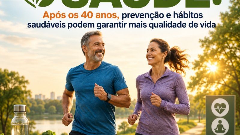 DIA NACIONAL DA SAÚDE: após os 40 anos, prevenção e hábitos saudáveis podem garantir mais qualidade de vida