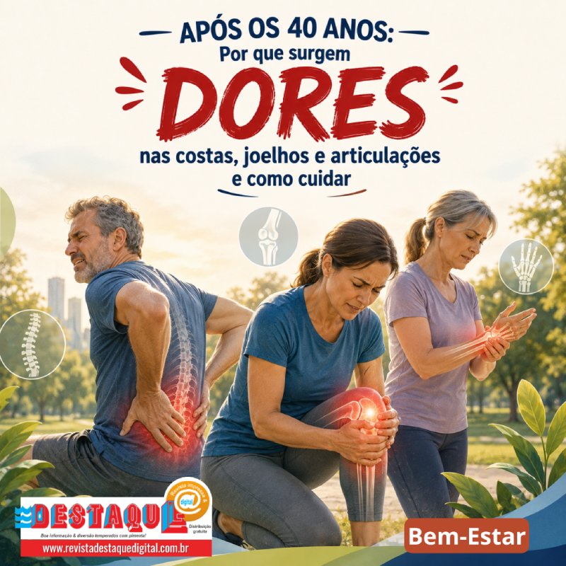 APÓS OS 40 ANOS: Por que surgem DORES nas costas, joelhos e articulações e como cuidar