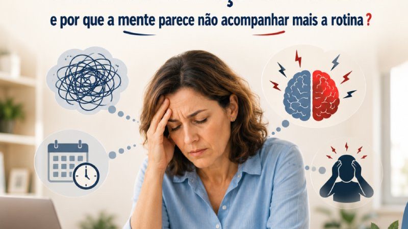 APÓS OS 40 anos: Falta de concentração, Ansiedade e por que a mente parece não acompanhar mais a rotina?