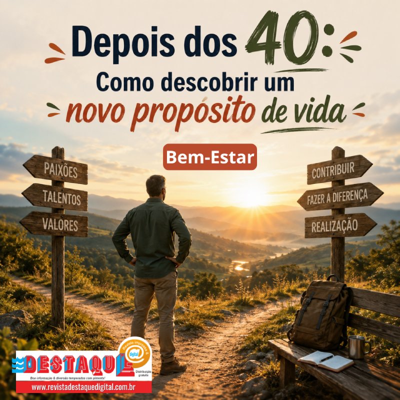 Depois dos 40: Como descobrir um novo propósito de vida