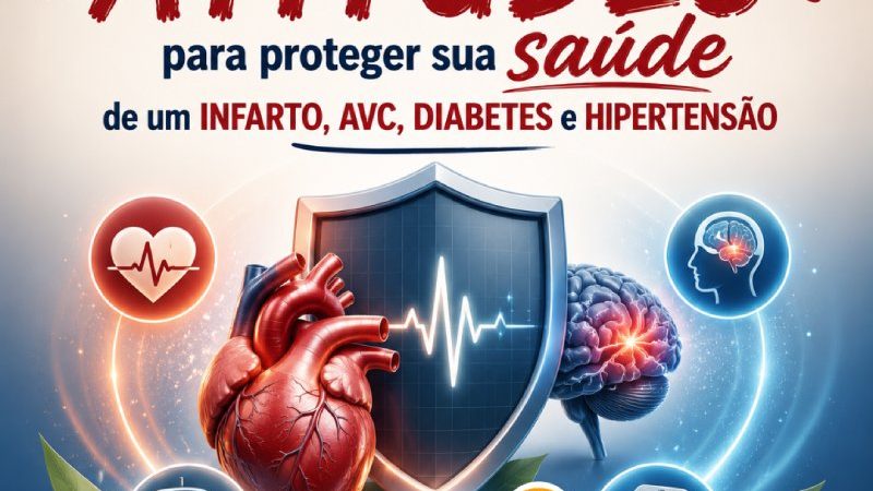 Após os 40 anos: Atitudes para proteger sua saúde de um infarto, AVC, diabetes e hipertensão