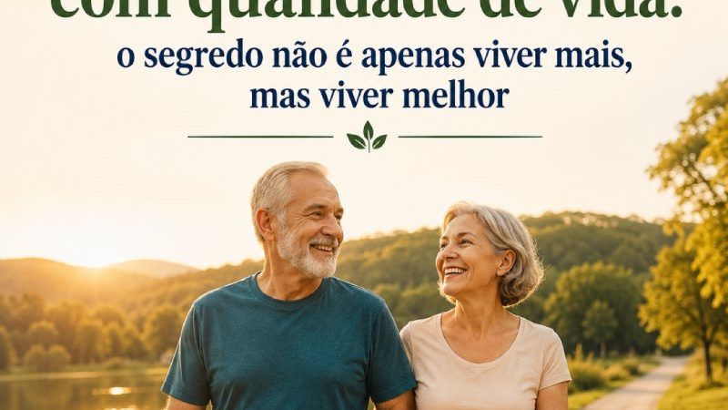 Longevidade com qualidade de vida: o segredo não é apenas viver mais, mas viver melhor