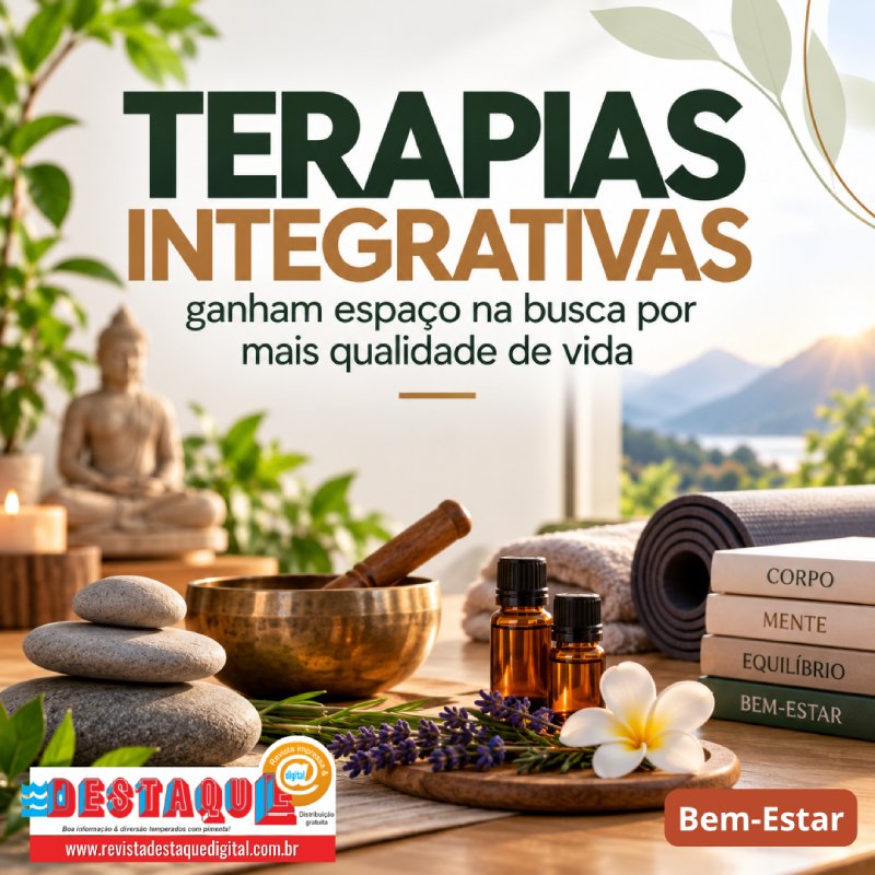 TERAPIAS INTEGRATIVAS ganham espaço na busca por mais qualidade de vida