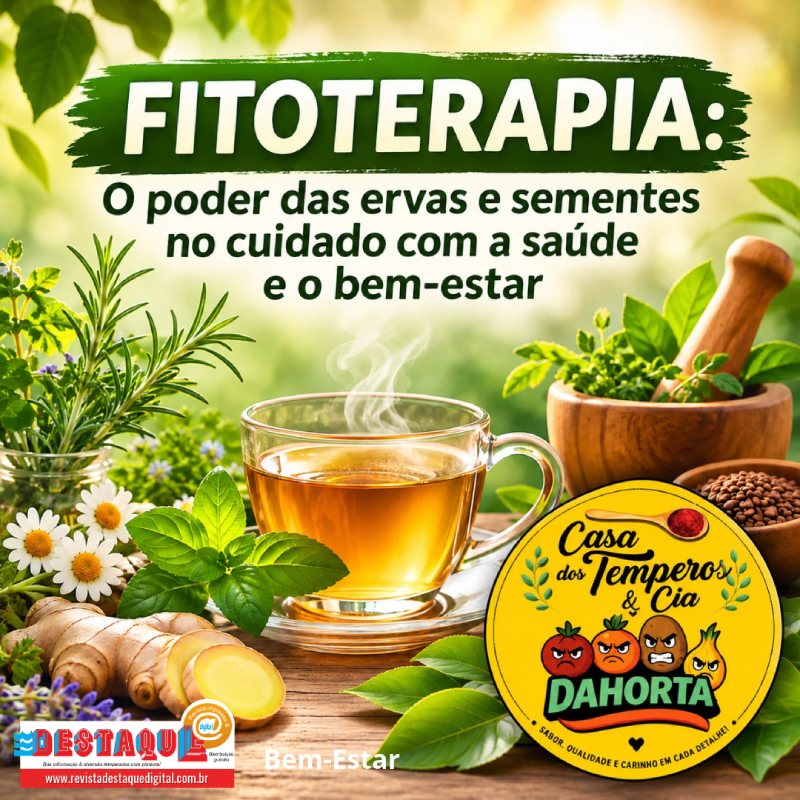 FITOTERAPIA: O poder das ervas e sementes no cuidado com a saúde e o bem-estar